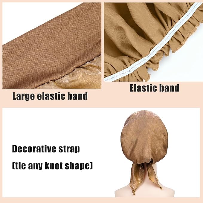 FADACHY Chemo Headwear for Women,Chemo Caps Lightweight for Summer with Head Scarf,Silky Soft Hair Turbans Fashion - Image 5
